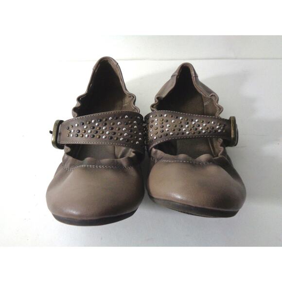 Sophie17 School Dayz US 7.5M Taupe Mary Jane Ballet Flats - Picture 8 of 9